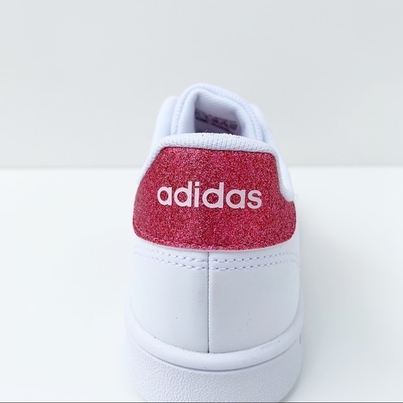 adidas GRAND COURT SHOES White/Glitter Pink - Picture 7 of 15